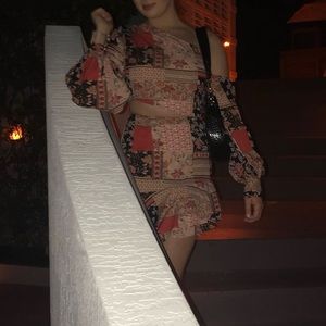 Floral Print Mini Dress (worn once)